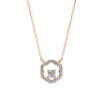 Picture of Round Cut Beautiful Floral Halo Pendant (without chain)