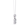 Picture of Elegant 70 cent Diamond Pendant with a Rectangular Cluster and Halo Setting (without chain)