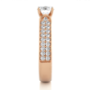Picture of Elegant Solitaire Ring With wide Pave Set Band - 0.80 Solitaire, 1.20 CTW