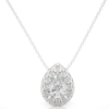 Picture of 65 Cent Solitaire Pear Shaped Halo Labgrown Diamond Pendant (Without Chain)