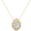Picture of 65 Cent Solitaire Pear Shaped Halo Labgrown Diamond Pendant (Without Chain)