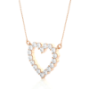 Picture of 50 Cent Heart Shaped Diamond Pendant (Without Chain)