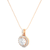 Picture of 1.30 Carat Solitaire Pendant, Encircled By Sparkling Halos.(Without Chain) (1.50 CTW Diamonds)