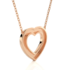Picture of 0.75 Carat Heart Pendant Framed by Sparkling Diamonds (Without Chain)