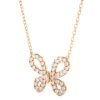 Picture of Elegant Butterfly Pendant, Featuring A 0.30 Carat Round Diamond(Without Chain)