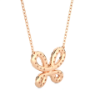 Picture of Elegant Butterfly Pendant, Featuring A 0.30 Carat Round Diamond(Without Chain)