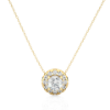 Picture of Round Diamond Pendant in a Bezel Setting (Without Chain)