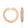 Picture of 0.50 Round Cut Lab Grown Diamond Hoop Earring