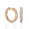 Picture of 0.50 Round Cut Lab Grown Diamond Hoop Earring