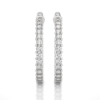 Picture of Elevate your style with stunning 0.90 carat Labgrown diamond hoops.