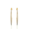 Picture of Round Diamond Hoop Earrings For Effortless Glamour.