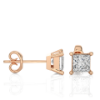 Picture of Shine brilliantly with 1 carat of princess cut perfection in diamond studs.