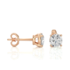 Picture of Simple yet stunning 1.05 carat round diamond studs.
