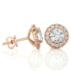 Picture of The perfect halo of glamour with 1 carat round diamond studs
