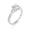 Picture of 1.68 carat Round with baguette Cut labgrown diamond Beautiful Ring.