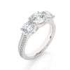 Picture of 2.20 Carat Three Stone Lab Grown Diamond Ring.
