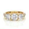 Picture of 2.15 Carat Three Stone Lab Grown Diamond Ring.