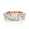 Picture of 2.15 Carat Three Stone Lab Grown Diamond Ring.