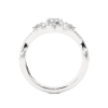 Picture of 1.05 Carat Criss-Cross Lab Grown Three Stone Diamond Ring.