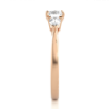 Picture of 1 Carat Round and Pear Cut Three Stone Lab-Grown Diamond Ring
