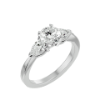 Picture of 1.10 Carat Solitaire with side pear cut Ring
