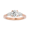 Picture of 1.10 Carat Solitaire with side pear cut Ring (1.60 CTW Diamonds)