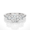 Picture of 1 Carat solitaire with 30 cent side adjacent diamond Ring.
