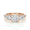 Picture of 1 Carat solitaire with 30 cent side adjacent diamond Ring.