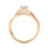 Picture of 2.15 Carat Lab Grown Cushion Cut Solitaire Ring.