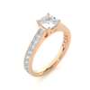 Picture of 2.15 Carat Lab Grown Cushion Cut Solitaire Ring.