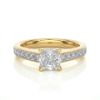 Picture of 2.15 Carat Lab Grown Cushion Cut Solitaire Ring.