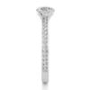 Picture of 1 Carat Solitaire Lab Grown Diamond Ring with Accents.