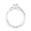 Picture of 1 Carat Solitaire Lab Grown Diamond Ring with Accents.