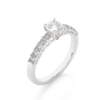 Picture of 0.50 Carat solitaire Princess Cut lab Grown Diamond Ring (0.95 CTW Diamonds)