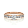 Picture of 0.50 Carat solitaire Princess Cut lab Grown Diamond Ring (0.95 CTW Diamonds)