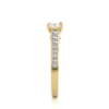 Picture of 1.30 carat Total Princess cut Lab Grown Diamond Ring with adjacent diamonds