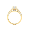 Picture of 1.30 carat Total Princess cut Lab Grown Diamond Ring with adjacent diamonds