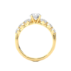 Picture of 1.45 Carat Total Round Cut Lab Grown Diamond Ring.