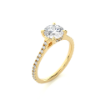 Picture of 1.20 Carat Solitaire with Accents Diamond Ring (1.60 CTW Diamonds)