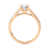 Picture of 1.10 Carat Solitaire Round Cut Ring In a Classic Cathedral Setting.