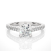 Picture of 1.10 Carat Solitaire Round Cut Ring In a Classic Cathedral Setting.(1.35 CTW Diamonds)