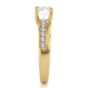 Picture of 0.70 Carat Center Diamond,embraced by Delicate Pave Band.
