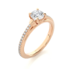 Picture of A Stunning  1.10 Carat Solitaire Ring ,Sparkling With Beauty.(1.30 CTW Diamonds)