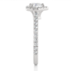 Picture of 1.35 Carat Total lab-grown Diamond Heart Shaped Halo Ring.