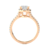 Picture of 1 carat Halo Solitaire Lab Grown Diamond Ring.