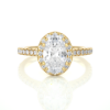 Picture of 1 carat Halo Solitaire Lab Grown Diamond Ring.(1.30 CTW Diamonds)