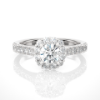 Picture of 1.11 Carat Total Halo Lab Grown Diamond Ring.