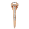 Picture of 1.40 Carat Total Halo Lab Grown Diamond Ring.