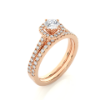 Picture of A Classic 1.10 CT Solitaire Design Elevated With Dazzling Pave Band (1.50 CTW Diamonds)
