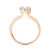 Picture of 1 Carat Solitaire Ring With Double Pave Shank.